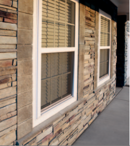 Versetta Stone® Wainscot Cap as Window Sill