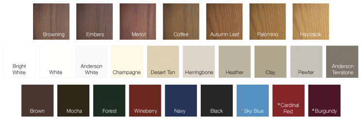 Entry Door Color Options